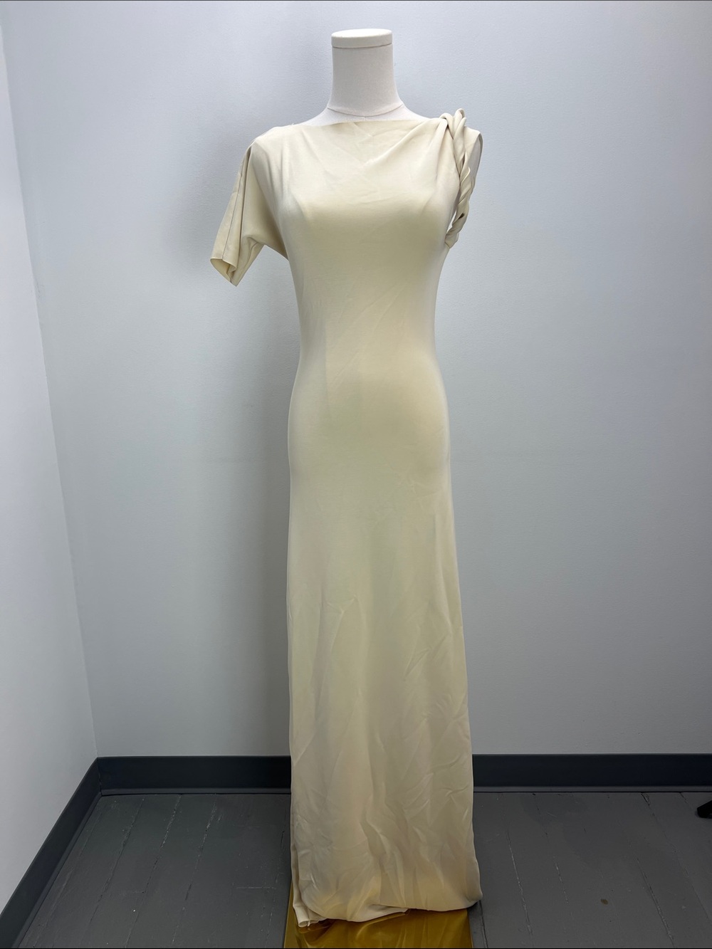 KHY Kylie Jenner Stretch Twist Maxi Dress Womens Small Stretchy Fitted